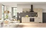 Flex-Well Exklusiv K&uuml;chenzeile 2333 Creso ohne E-Ger&auml;te 280 cm Cashmere Matt