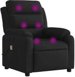 vidaXL Massagesessel Schwarz Stoff Modell 10