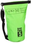 Relaxdays Trockentasche PVC Gr&uuml;n Wasserdicht 5, 38 cm x 20 cm x 0,5 cm 0,3 kg