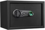 KARAT Tresor Catoca Elektronisches Code-Schloss Fingerabdruck LED 25 x 35 x 25...