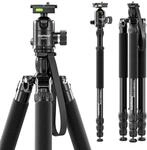 Mantona Wolverine L 284 + Onyx 8 Kugelkopf Set Stativkopf Fotostativ Aluminium