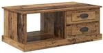 vidaXL Couchtisch mit Schubladen Altholz 90 x 50 x 35 cm Holzwerkstoff 881361