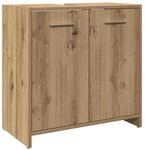 vidaXL Waschbeckenunterschrank Artisan-Eiche 60x33x60 cm 856040