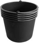 ViD 5 St&uuml;ck Betoneimer 16 Liter &Oslash;33 x 27 cm