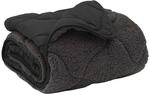 vidaXL Sommerdecke Anthrazit 155 x 200 cm Mikrofaser und Teddy-Fleece 42026159