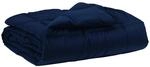 vidaXL Sommerdecke Gepolstert Dunkelblau 200 x 240 cm Mikrofaser 42025969