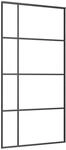 vidaXL Schiebet&uuml;r ESG Glas und Aluminium 102,5x205 cm Wei&szlig; 151686