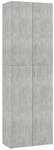 vidaXL B&uuml;roschrank Betongrau 60x32x190 cm Holzwerkstoff