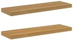 vidaXL Wandregal 2 Stk Braun 80 x 23,5 x 4 cm Holzwerkstoff 42019951