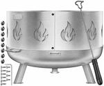 KESSER Feuerschale &Oslash; 60 cm Edelstahl St&auml;rke 2.5 mm mit Funkenschutz