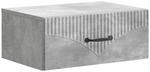 vidaXL Wandmontierter Nachttisch Betongrau 49 x 34,5 x 20 cm 898961
