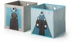 Vicco Faltbox 30x30 Grau Blau 30 x 30 2er Set Art Nr 29971