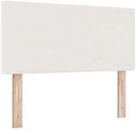 vidaXL Kopfteil mit Kopfteil Creme 90 cm Kunstleder 42007047