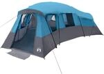 vidaXL Familienzelt mit Dach mit Speicher Blau 762 x 655 x 218 cm Taft 42001155