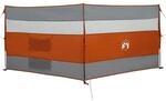 vidaXL Camping-Windschutz Grau und Orange 340x130 cm Wasserdicht 4009659