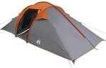 vidaXL Tunnelzelt mit Dach Grau und Orange 510 x 240 x 156 cm Taft 42001165