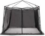 vidaXL Innenzelt mit Dach Grau und Orange 303 x 303 x 196 cm Taft 42001174