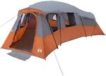 vidaXL Familienzelt mit Dach Grau und Orange 762 x 655 x 218 cm Taft 42001156