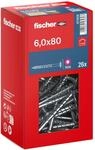 Fischer Holzbauschraube PowerFast II Tellerkopf TX Teilgewinde &Oslash; 6x80 mm 26 Stk