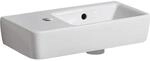 Geberit Handwaschbecken Renova Compact 50 cm Wei&szlig; Hahnloch,inks