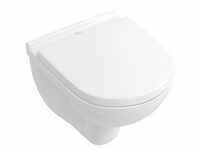 Villeroy & Boch WC-Set O.novo Tiefspüler spülrandlos CeramicPlus Inkl. WC-Sitz