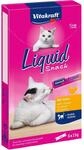 Vitakraft Katzen-Leckerlies Liquid Snack Huhn mit Taurin 6 x 15 g (90 g)
