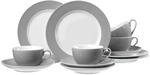 Ritzenhoff & Breker Doppio Kaffeeservice 12-teilig Grau