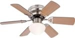 GLOBO Deckenventilator Ugo 76 cm Buche - Graphit mit Beleuchtung und Zugketten