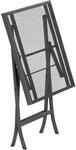 Merxx Gartentisch Samos Quadratisch Graphit 60 cm x 60 cm
