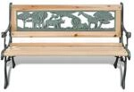 vidaXL Kinder-Gartenbank 84 cm Holz