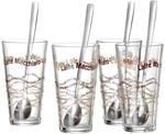 Ritzenhoff & Breker Sana Latte Macchiato Gl&auml;ser mit L&ouml;ffel 370 ml 4er Set