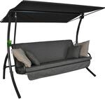 Angerer Hollywoodschaukel Drift Smart 3-Sitzer mit Liegefunktion Stone