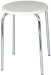 Wenko Exclusiv Badhocker mit wei&szlig;er MDF-Sitzfl&auml;che 32 x 42.5 x 32 cm Wei&szlig;