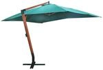 vidaXL Ampelschirm Melia 300x400 cm Gr&uuml;n 40079