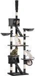PawHut Katzenkratzbaum 240-260 cm Deckenhoch mit Sisalseil