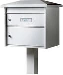 Burg W&auml;chter Briefkasten-St&auml;nder f&uuml;r Europa EST 1 Silber