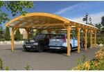 Skan Holz Bogendach-Carport Franken 635 cm x 969 Eiche hell