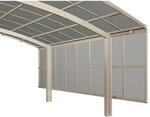 Ximax Carport Seitenwand 2 Module Edelstahl-Look 150 cm Sonderfertigung