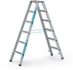 Zarges geb&ouml;rdelte Stehleiter, eloxiert Saferstep B 2x6 Stufen