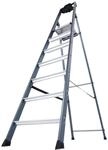 Krause Stehleiter SePro S 7 Stufen 210 cm x 53 cm x 135 cm Eloxiert