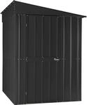 Globel Metall-Anlehnger&auml;tehaus Lean-To 56 B x T: 144 cm x 171 cm Anthrazit
