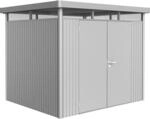 Biohort Metall-Ger&auml;tehaus HighLine Silber-Metallic 5,6 m&sup2; Doppelt&uuml;r