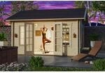 Skan Holz Holz-Gartenhaus Montral 1 DL Satteldach Unbehandelt 500 cm x 380 cm