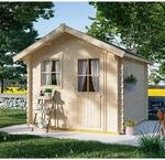 Skan Holz Holz-Gartenhaus Porto 3 Natur 250 cm x 300 cm