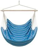 AMANKA H&auml;ngesessel bis 150 kg Belastbar 185 x 130 cm Blaue Streifen