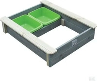 Exit Toys Exit Sandkasten Aksent 94 cm x 77 cm Grau