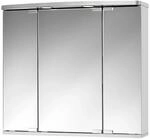 Jokey Spiegelschrank Doro 65 cm Alufarben LED 3 T&uuml;ren