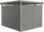Biohort Metall-Ger&auml;tehaus HighLine Quarzgrau-Metallic 7,6 m&sup2; Doppelt&uuml;r