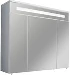 Fackelmann Spiegelschrank Kara Wei&szlig; 80 cm mit Softclose T&uuml;ren