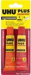 Uhu Plus Sofortfest 2-K-Epoxidkleber Transparent 18 g + 17 g